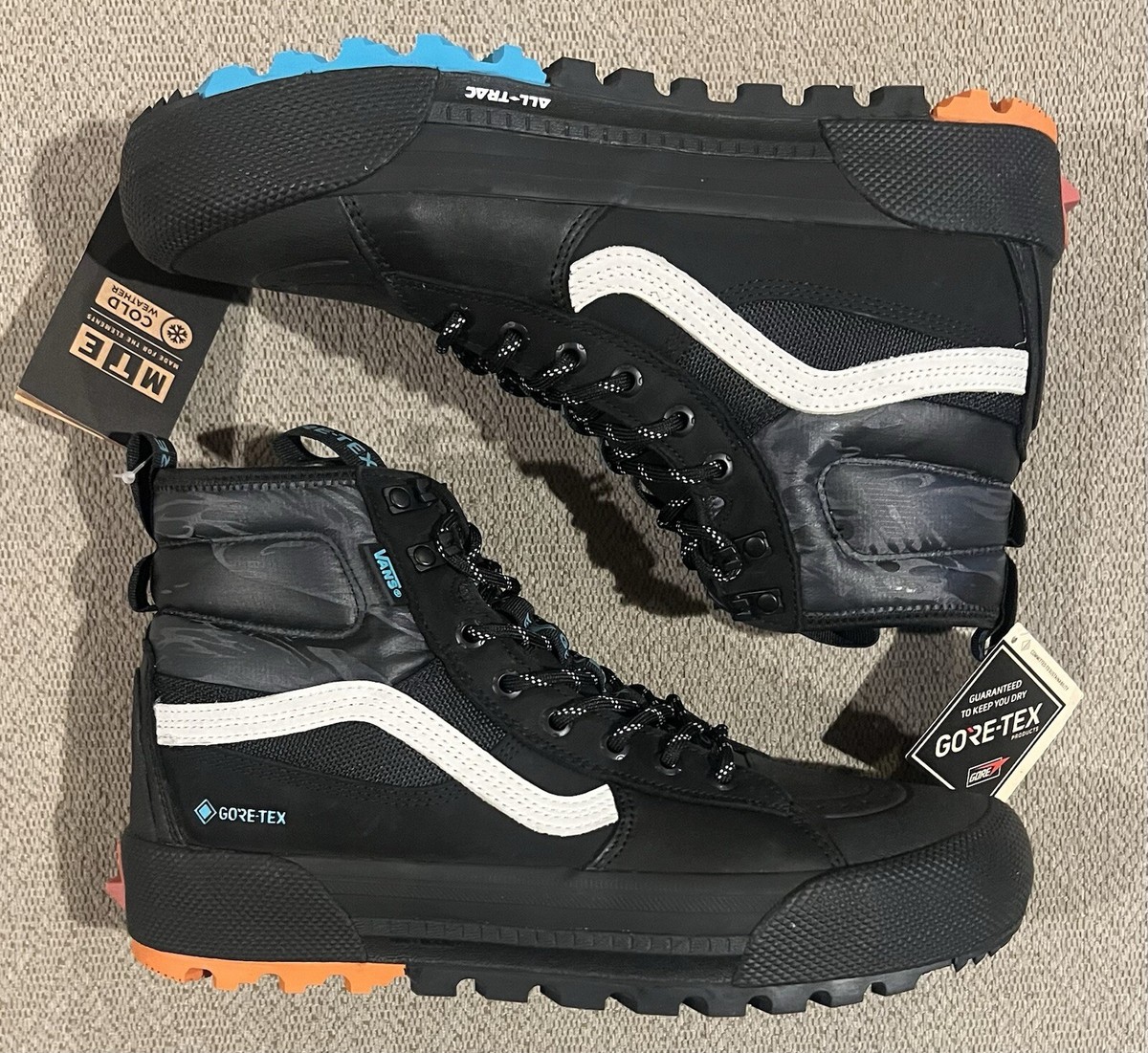 Vans Sk8 Hi Gore-Tex MTE-3 High Tiger Camo Boots Mens Size 