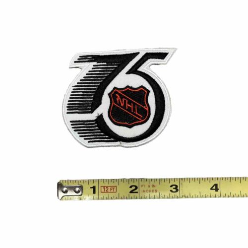 Patch logo manche maillot de la Ligue nationale de hockey de la LNH 75e anniversaire saison 1992 - Photo 1/1