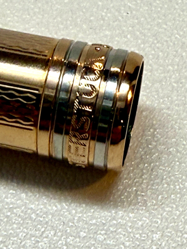 Montblanc 1980's "Noblesse" Gold Fountain Pen; 14K Fine Nib; Cartridge/Converter - Picture 19 of 24