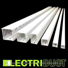 Electriduct 2"x2" Open Slot Wire Duct - 6 Sticks - Total Feet: 39FT - White