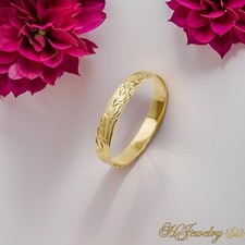 10mm Traditional Oval Hawaiian Heirloom Bangle Bracelet
