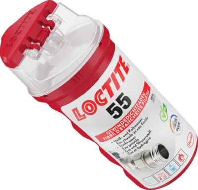 Loctite 55  Gewindedichtfaden 160 m, Gewindedichtung Dichtfaden Dichtband Rolle