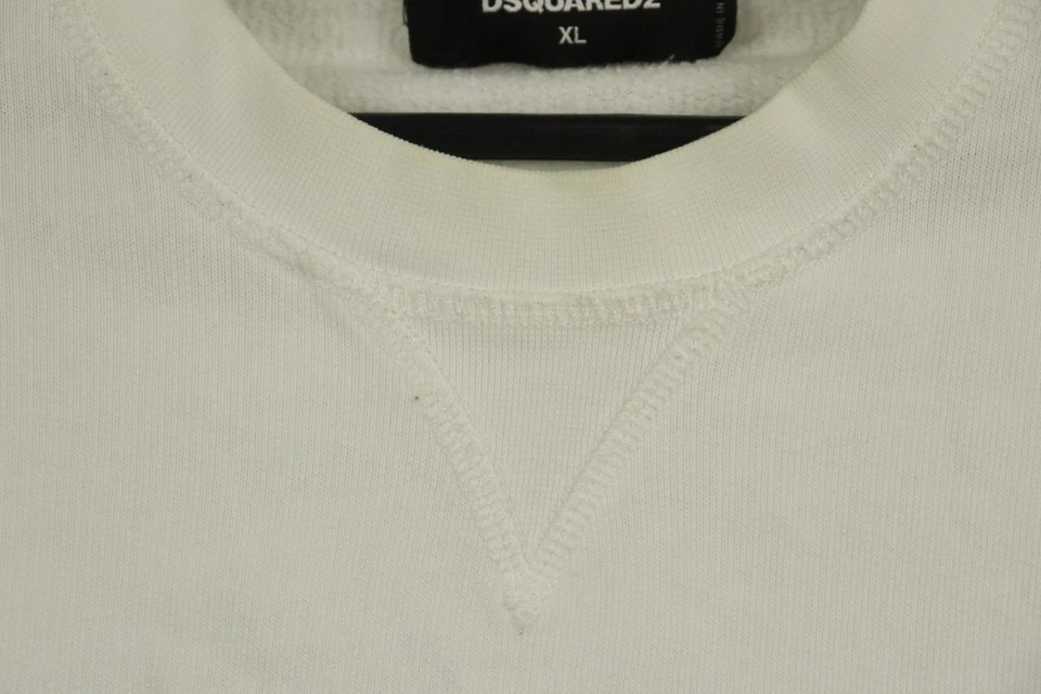 DSQUARED 2 White REDISCOVER ADVENTURE Sweatshirt Sweater Size XL - Image 4 of 4