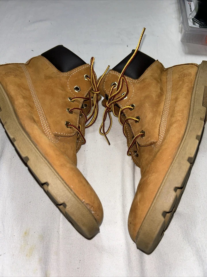 TIMBERLAND 6-Inch Premium Waterproof Boots Wheat Nubuck Boy’s Sz 7 - Изображение 2 из 4