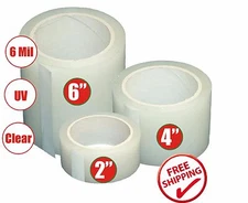 Poly Patch Tape Clear UV Greenhouse Tunnel Permanent Repair Tape - 108FT Length