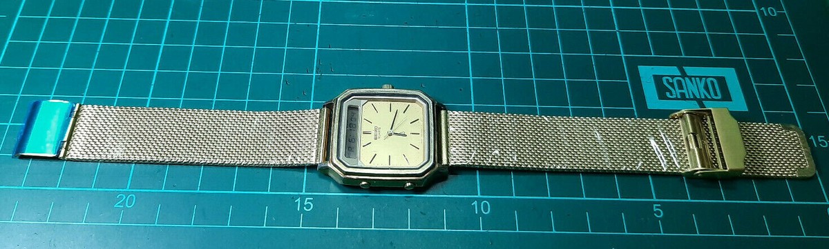 Rare Vintage (1980) Seiko H357-517B ANA-DGT Watch Japan J Gold