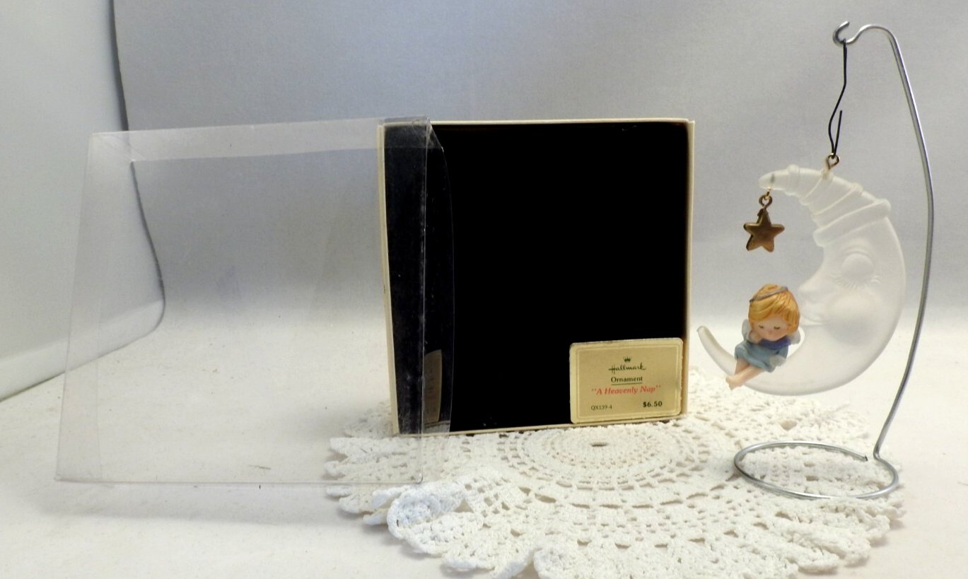 Hallmark 1980 Heavenly Nap Angel Ornament Tree Trimmer Collection