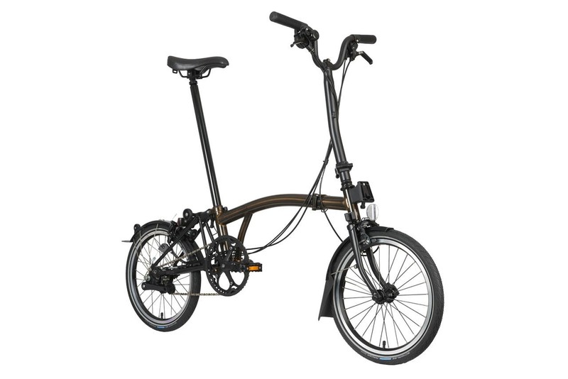 Brompton C Line 2-Speed Mid Handlebar Folding Bike, 11.35kg, Matte Black