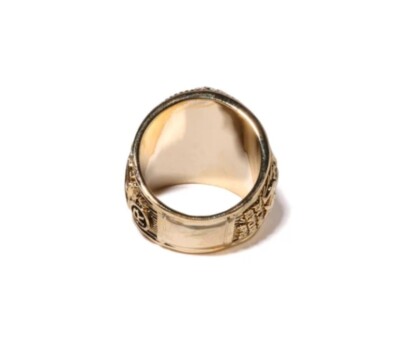 A BATHING APE BAPE COLLEGE RING 1J80-182-007 Gold, Silver | eBay