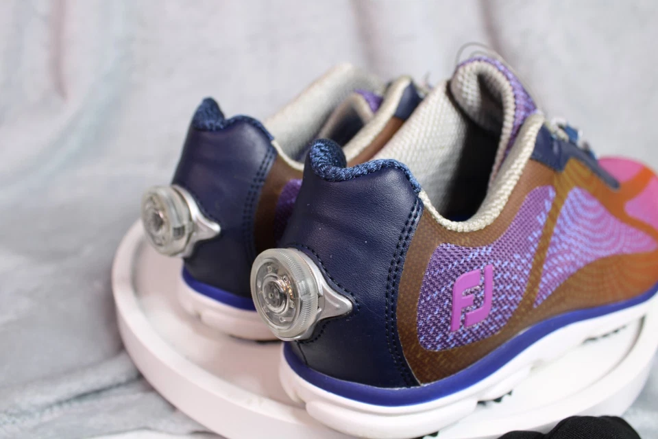 FootJoy FJ Empower Womens 10 M BOA Lace System Spikeless Golf Shoes Pink Purple - Image 2 of 4