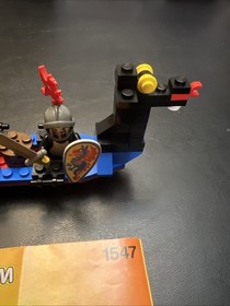 Lego Castle Black Knights Boat 1547 100% Complete W/Instructions