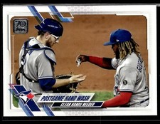 2021 Topps #159 Postgame Hand Wash (Danny Jansen / Vladimir Guerrero Jr.) 1501K