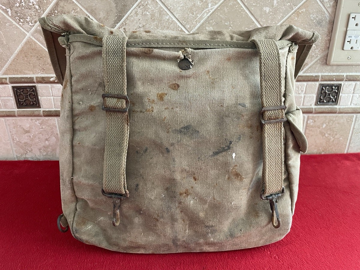 Original US Army WW2 Musette Pack M1936 M36 Satchel Field Bag 1942