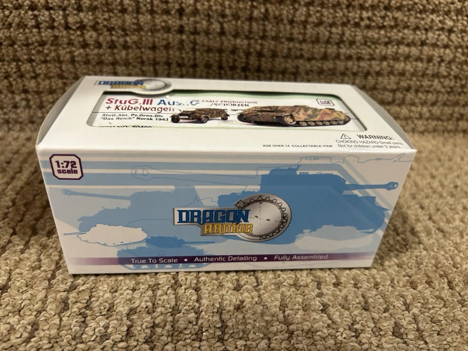 Dragon Armor 1:72 StuG III Ausf G w/Kubelwagen 'Das Reich' Kursk 1943, No. 60409 - Image 2 of 4