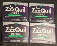Vicks ZzzQuil Ultra Nighttime Sleep-Aid (48 Tabs TOTAL) NEW