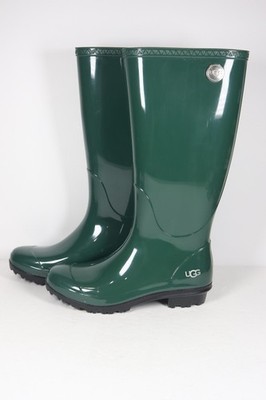 UGG Sienna Green Womens Waterproof Rubber Outdoor Winter Rain Boots 1014452 Size