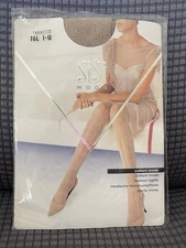 NIP Sisi Moda Made In Italy Textured Fashion Fantasy Tights Tabacco Size l-ll