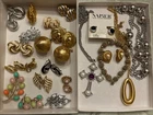 Vintage All Signed Costume Jewelry Lot Monet Trifari Napier Sarah Coventry