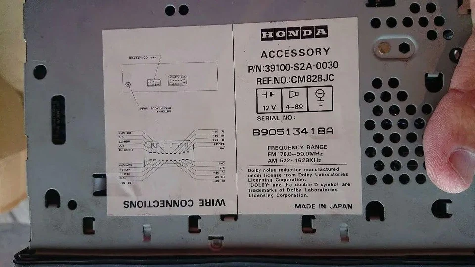 Кассетный плеер Honda Suzuki Mazda Nissan Kei оригинальная автомобильная аудиосистема - Изображение 2 из 2