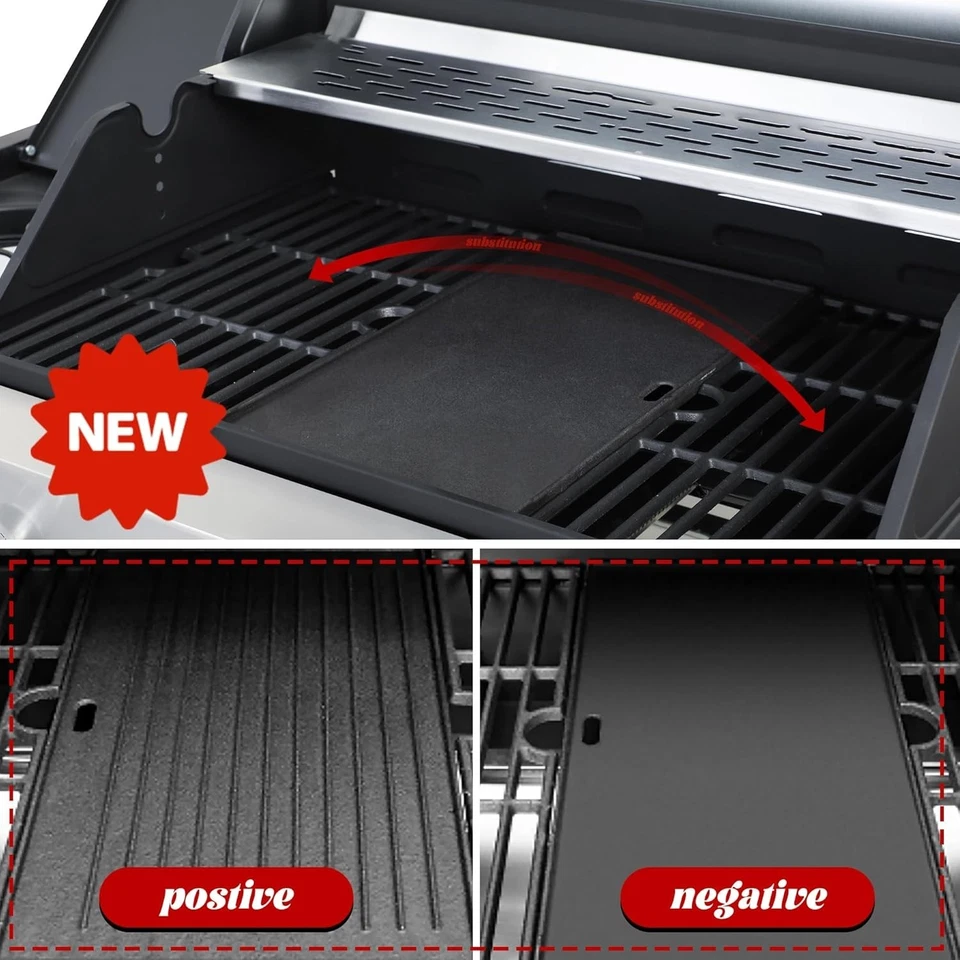 Parrilla de gas propano de 4 quemadores con quemador lateral, parrilla de barbacoa exterior de 49.000 BTU Foto 4 de 4