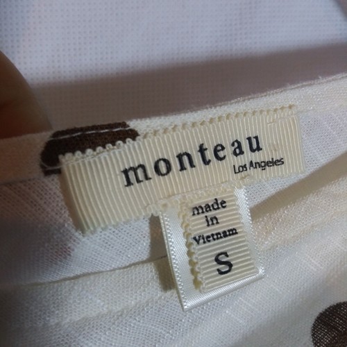 Monteau Juniors Linen Polka Dot Belted Sleeveless Jumpsuit Beach Size Small - Picture 7 of 10