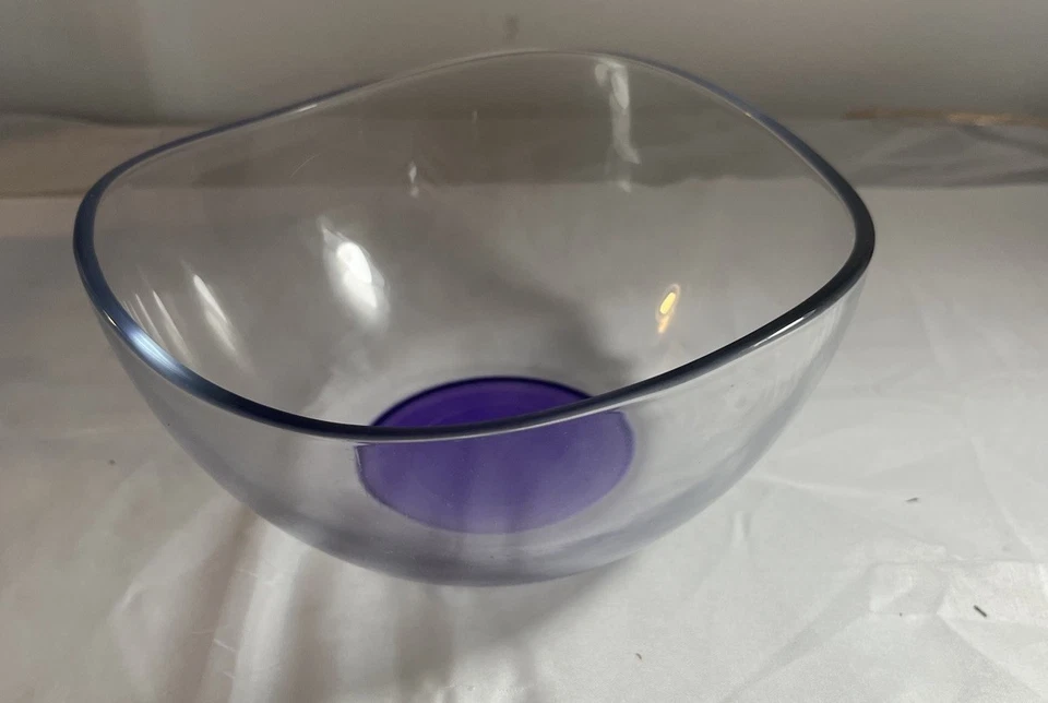 Gürallar Artcraft VIR291 Cuenco de Vidrio Coral 63.5 OZ 1880c Elegante Serveware - Nuevo Foto 2 de 4