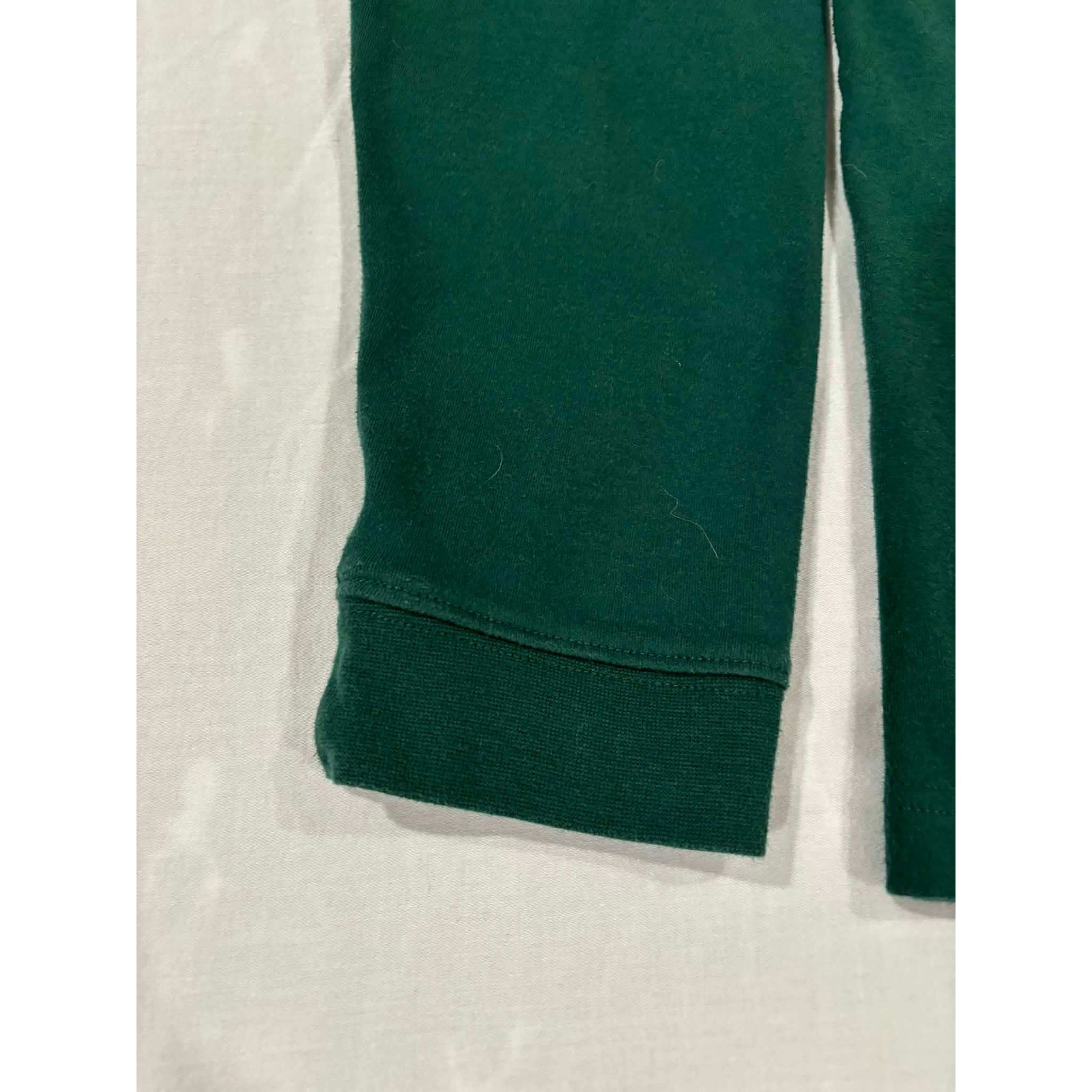 Scandia Woods Forest Green Mock Neck Long Sleeve Shirt Top Size LGE TL