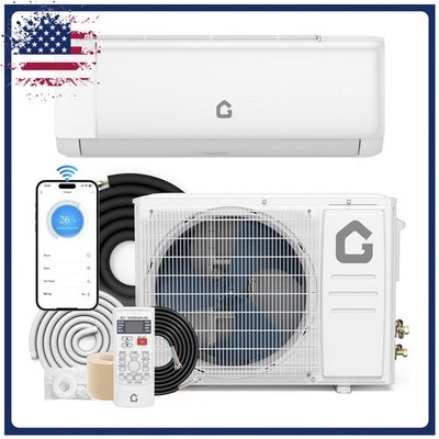 18000BTU Ductless Mini Split Air Conditioners Heating & Cooling Systems 19 SEER2