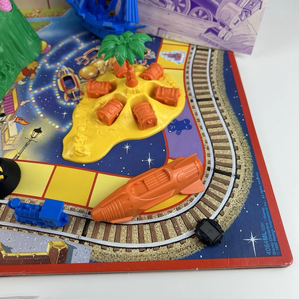 Euro Disneyland Board Game 1992 Vintage MB Disney 99% Complete Missing 1 Piece - Image 4 of 4