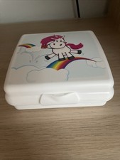 Tupperware Brotdose Vesperdose Sandwichbox Einhorn Mehrfarbig Neu