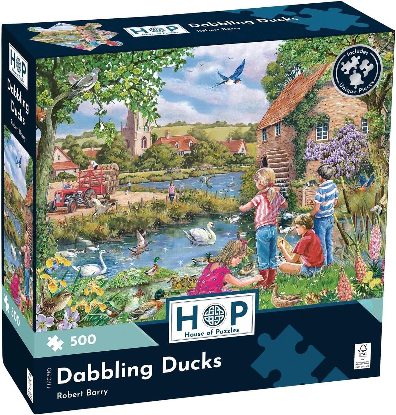House of Puzzles Dabbling Ducks Jigsaw Puzzle (500 Pieces)