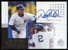 2000 SP Authentic Derek Jeter Chirography On Card Auto #DJ - RARE!!!