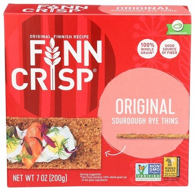 9Pieces Rye Thins Original Crispbread 7oz Boxes Wheat Free High Fiber Vegetarian