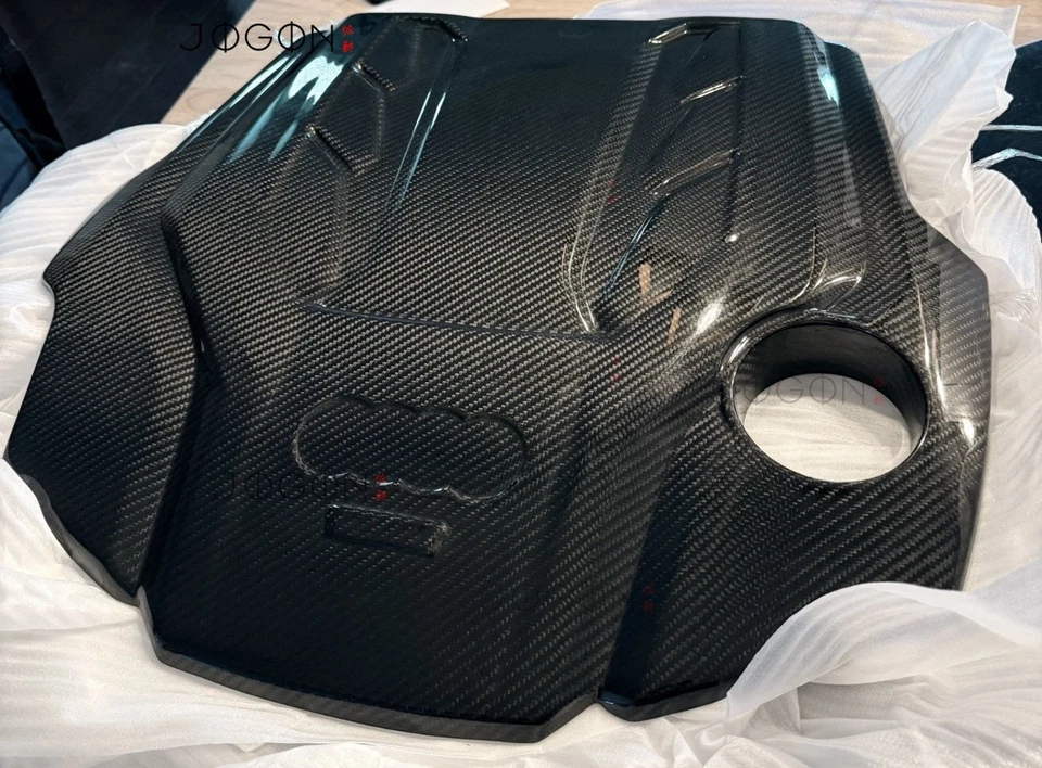 Real Carbon For Audi S4 S5 Sportback B9 A6 A7 2.9L 3.0L 2019-23 Engine Bay Cover - Imagem 2 de 4