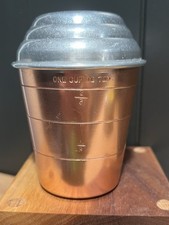 Vintage MCM Sears Best Maid Of Honor Aluminum Measuring Cup Shaker Made in USA