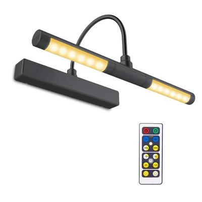 BIGLIGHT Wireless Battery Operated LED Picture Light with Remote, 13 Inches Rota