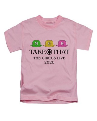 3 Hats & Black Text Take That The Circus Design Adults T-Shirt Fun Music Top