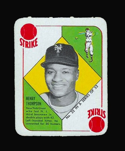 Henry Thompson #32 1951 Topps Red Back card