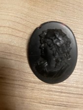 Viktorianische Trauer Schmuck, Brosche