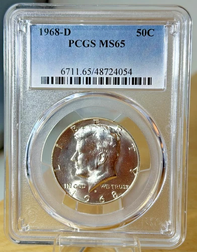 1968-D Kennedy Half Dollar PCGS MS65 Silver Clad