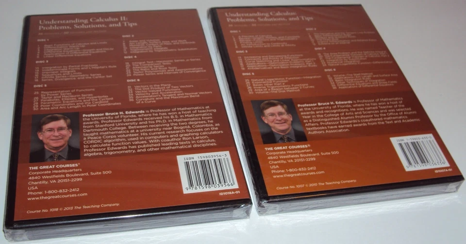 The Great Courses Understanding Calculus I & II DVD Lot Problems Solutions Tips - Image 4 of 4