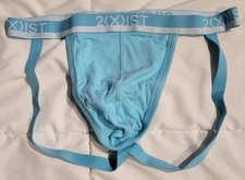 Sexy Men's 2xist Cotton Stretch Jockstrap - Medium - Blue Topaz - Brand New