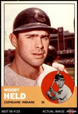 1963 Topps #435 Woodie Held Indians 8 - NM/MT