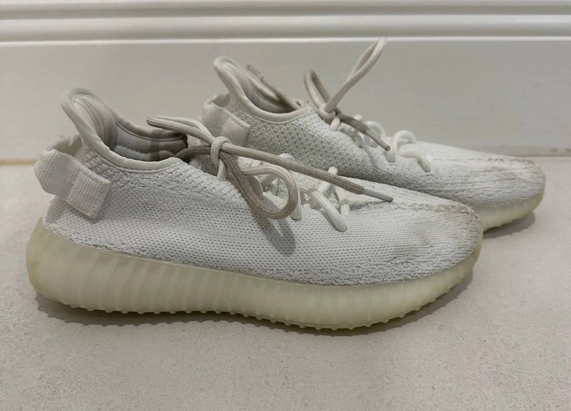 Scarpe sneakers Adidas uomo Yeezy Boost 350 V2 CP9366 bianche taglia 5 5