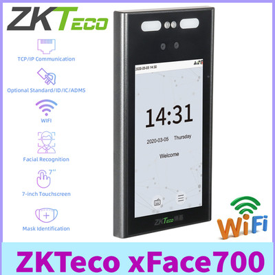 ZKTeco xFace700 TCP/IP WIFI Mask Multi-face Recognition Access Control System