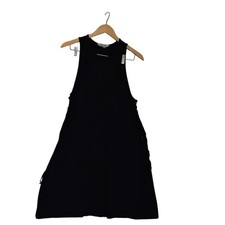 American Eagle Soft & Sexy Black Lace Up Side Mini Dress Large Short Sleeveless