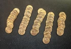 ESTATE FIND -Roll Of 50  BU 1957  Lincoln Wheat Cents Penny MS  Gem UNCIRCULATED