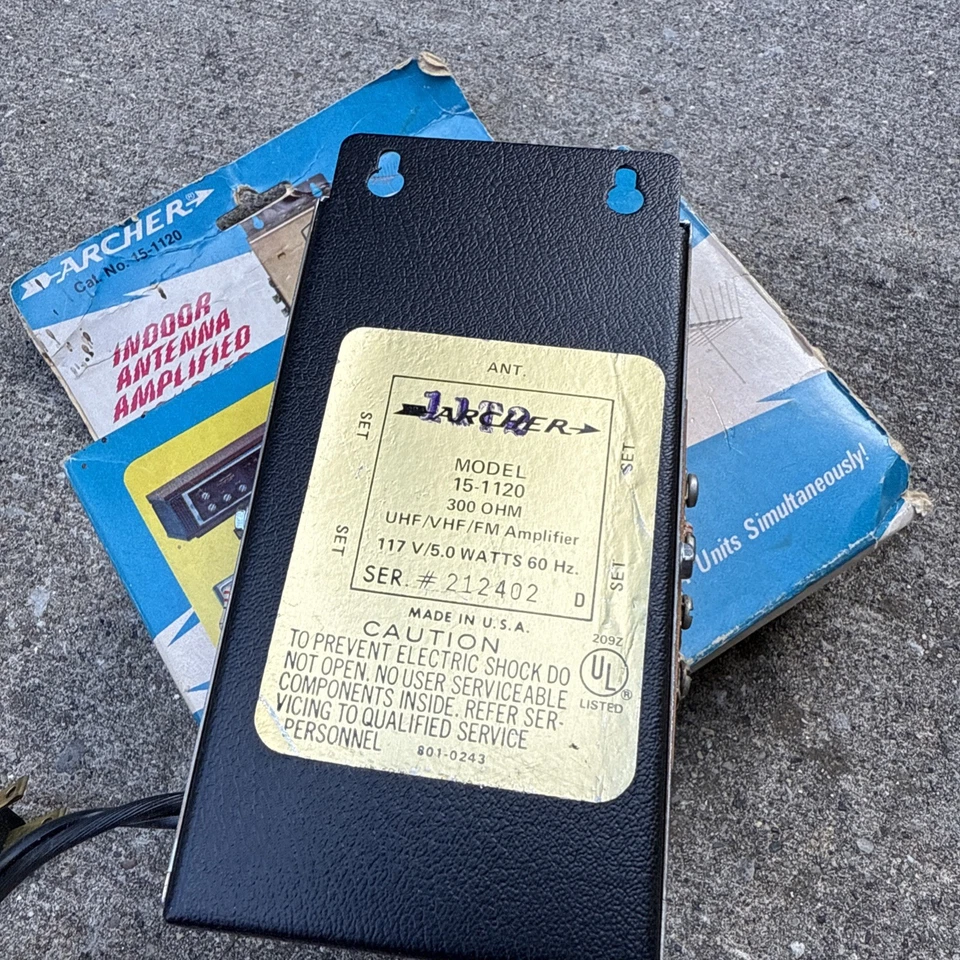 Archer 15-1120 FM Amplifier Use with Indoor Antenna Amplified Coupler (4 Units) - Image 4 of 4