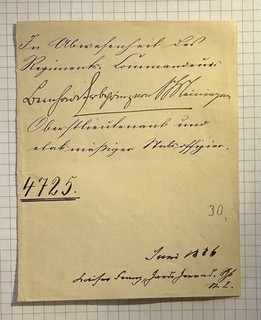 Autograph Bernhard Erbprinz von Meiningen Bernhard III 1886