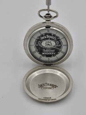 Jack Daniel's 掛時計 Jack Daniels Old No 7 Pocket Watch And Case, W/Plastic Still On